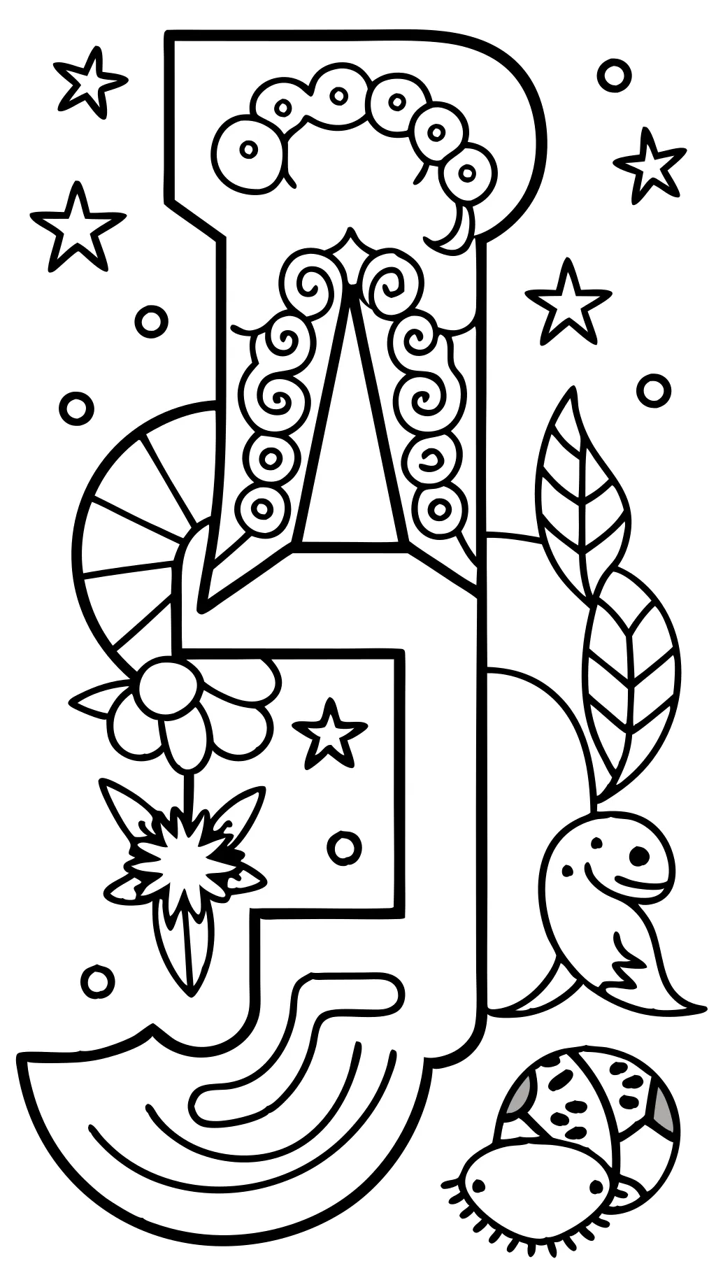 letter coloring pages printable